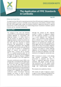 Read more about the article The Application of FPIC Standards in Cambodia